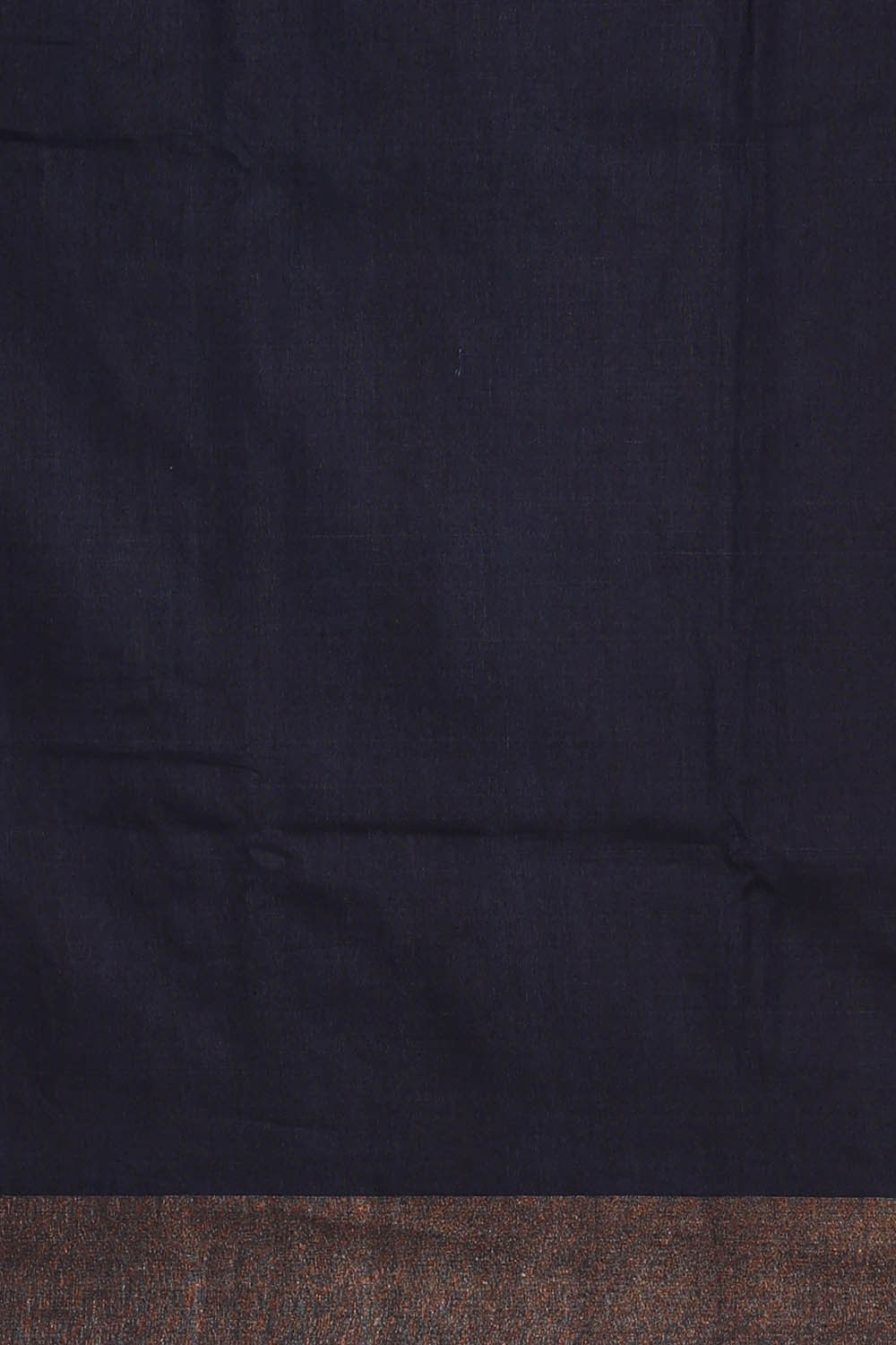 Image of Tussar Silk Dark Navy Blue Saree